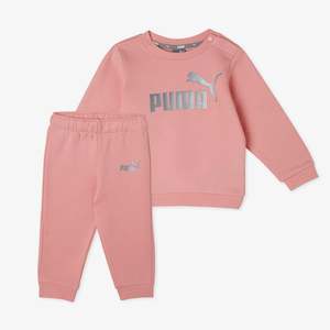 PA-L9 (Puma minicats essentials + crew and jogger fleece set peach smoothie) 122393500