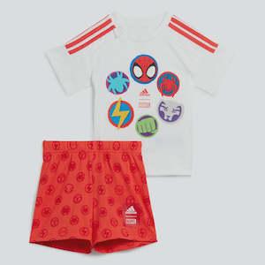 Shoe: AA-T21 (Adidas x marvel spider-man tee and shorts set white/bright red) 92394095