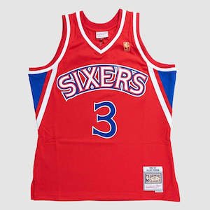 MNA-J40 (Mitchell & ness swingman jersey sixers iverson 96-97 alternate red) 122498695