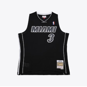 MNA-U41 (Mitchell & ness dwyane wade #3 jersey 2011 miami heat black) 22598260