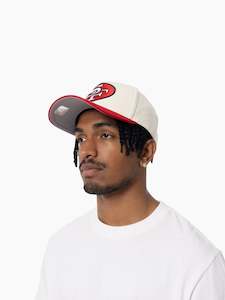 MNA-K41 (Mitchell & ness evergreen pro pinch 49ers snapback white/cream/red osfm) 12592391