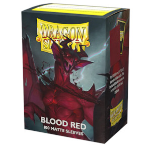 [DAMAGED] Matte Standard Sleeves (Blood Red) | Dragon Shield