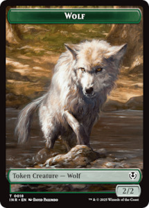 Toy: Wolf (0018) // Emblem - Arlinn, Embraces by the Moon Double-Sided Token [Innistrad Remastered Tokens]