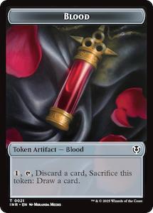 Toy: Blood // Vampire (0007) Double-Sided Token [Innistrad Remastered Tokens]