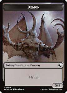 Toy: Demon // Human Cleric Double-Sided Token [Innistrad Remastered Tokens]