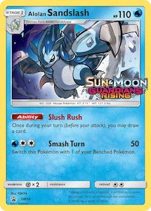 Pokemon TCG - Alolan Sandslash SM18 (Prerelease)