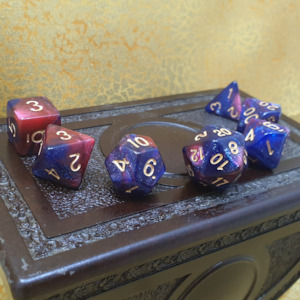 Infinite Fort - Nebula Solid D&D Acrylic Dice Set