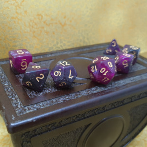 Infinite Fort - Dark Nebula D&D Acrylic Dice Set