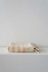 Mykonos Turkish Beach Towel - Honey