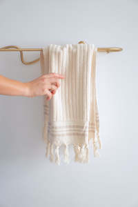 Aspen Organic Cotton Hand Towel - Stripe