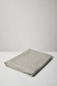 Linen Waffle Bath Range - Grey Marle