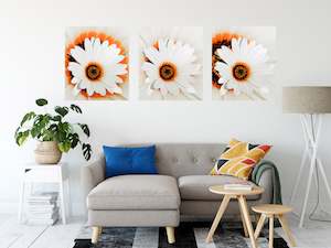 Creative art: Trio of Chrysanths