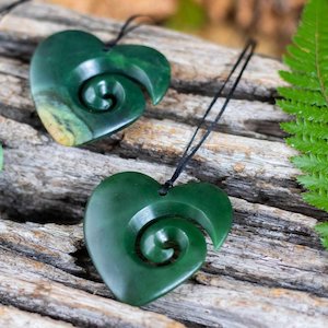 greenstone: Koru Heart