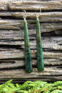 Stirling Silver Pounamu Earrings