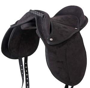 Flair Pony Pad Childs Saddle 12" - Black