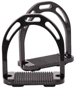 Platinum Lightweight Aluminium Stirrups - Black