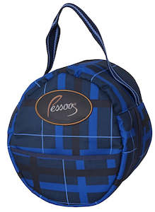 Pessoa Helmet Bag Plaid - Navy/Black