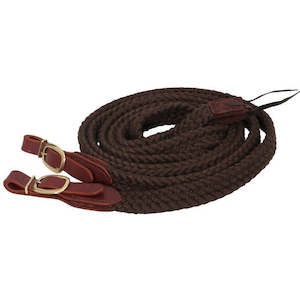 Cottonfields Stockman Reins 6' / 183cm - Brown