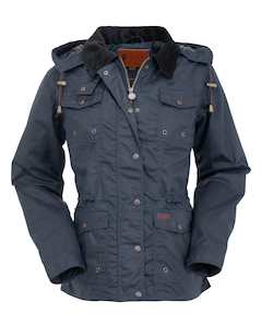 Jill-A-Roo Oilskin Jacket - Navy