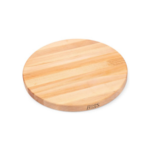 Boos Block Maple Wood Edge Grain Reversible Round Cutting Board - 46cm x 4cm