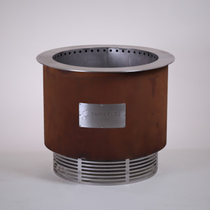 Smokelis Gather- Corten/Stainless Smokelis Fire Pit