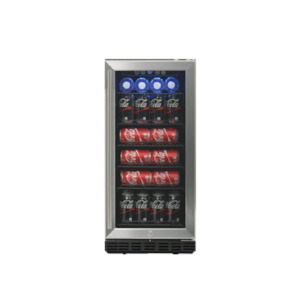 Bull 90L Under Counter Glass Door Refrigerator