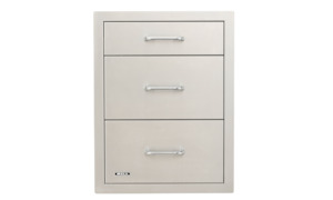 Bull Stainless Steel Triple Drawer System