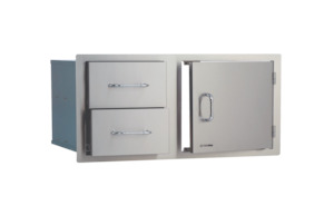 Outdoor Fires Heaters: Bull 97cm Door/Drawer Combo