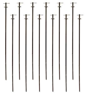 Outdoor Outfitters Field Stakes 400mm 12 Pack With Split Pins