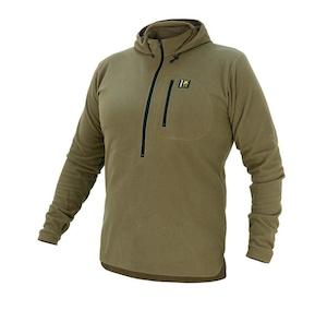 Swazi Brocco Hooded Long Sleeve Fleece Shirt Tussock