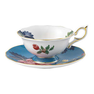 Gift: Wonderlust Sapphire Garden Teacup & Saucer 140ml