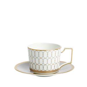 Renaissance Grey Teacup & Saucer 250ml