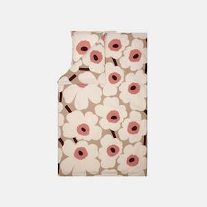 Unikko duvet cover 210 x 210 cm - beige, rose