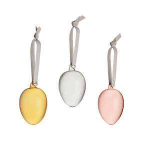 Gift: Iittala Glass Eggs by Oiva Tokka Set of 3 Mixed