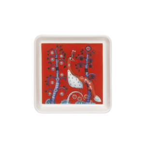 Gift: Taika Red Plate Square 12x12