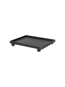 Bon Wooden Tray Large - Black Stained Oak