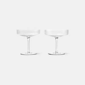 Ripple Champagne Saucer (set of 2)