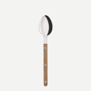 Gift: Bistrot shiny solid Dessert spoon - Teak