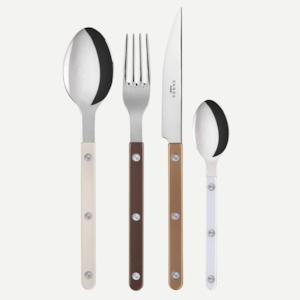 Bistrot Pearly shiny solid 4 pieces set - Natural Harmony