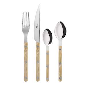 Bistrot shiny solid 4 pieces set - Horn