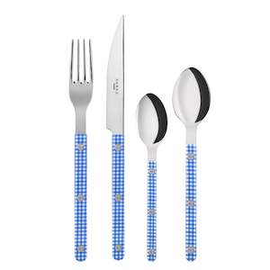 Bistrot Gingham 4 pieces set - Blue