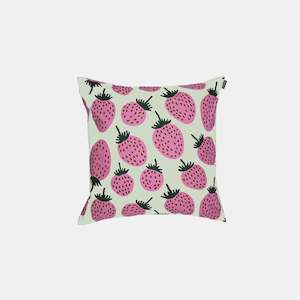 Pieni Mansikka cushion cover, 50 x 50 cm - light green