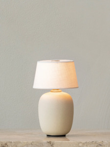 Gift: Torso Table Lamp - Portable, Sand