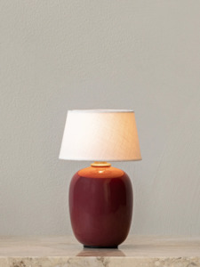 Gift: Torso Table Lamp - Portable, Ruby