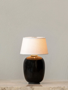 Gift: Torso Table Lamp - Portable, Black