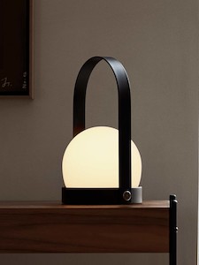 Carrie Table Lamp - Portable, Black