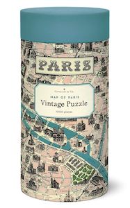 Map of Paris 1000 Pce - Vintage Puzzle