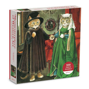 The Arnolfini Marriage Meowsteroiece of Western Art 500pcs puzzle