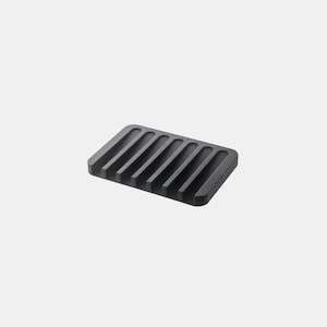 Flow Silicone Soap Tray Black