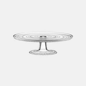 Kastehelmi Cake stand 31.5cm Clear